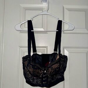 Elegant Black Lace Bra